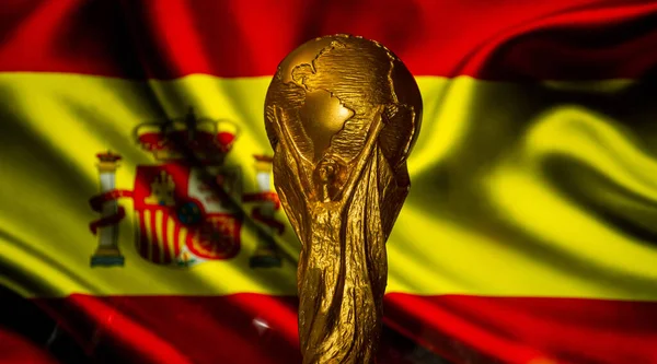 Oktober 2021 Madrid Spanje Fifa World Cup Achtergrond Van Vlag — Stockfoto