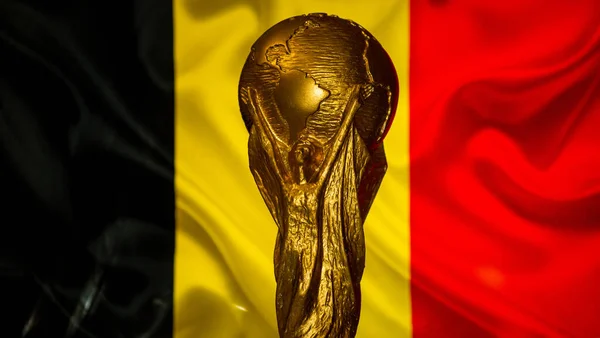 Oktober 2021 Brussel België Fifa World Cup Tegen Achtergrond Van — Stockfoto