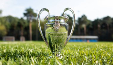30 Ağustos 2021 St. Petersburg, Rusya. Futbol sahasında oynanan UEFA Şampiyonlar Ligi Kupası.