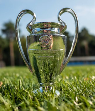 30 Ağustos 2021 St. Petersburg, Rusya. Futbol sahasında oynanan UEFA Şampiyonlar Ligi Kupası.