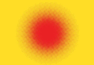 Pop sanatı noktalı yarım ton arkaplan