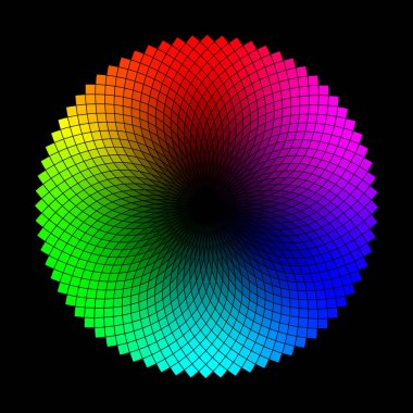 Renkli ya da yuvarlak renkli tonlama varyasyonları yuvarlak masa. Paletler için seçilebilir renk tabakları hazır.