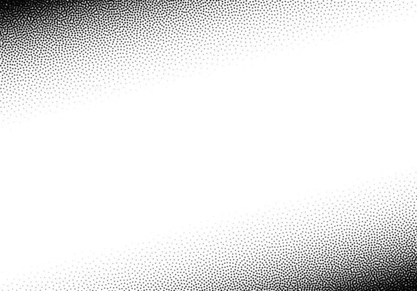 Dotwork Fond Dégradé Pointillés Noir Blanc — Image vectorielle