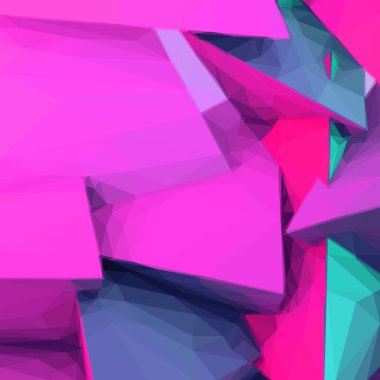 Renkli mavi ve mor üçgen şekilli soyut arkaplan