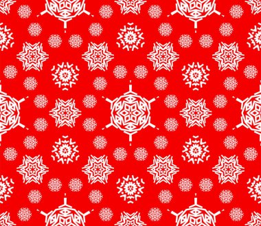 Kış tatillerinde kar desenli güzel kar desenli Noel süsleri için pürüzsüz desen