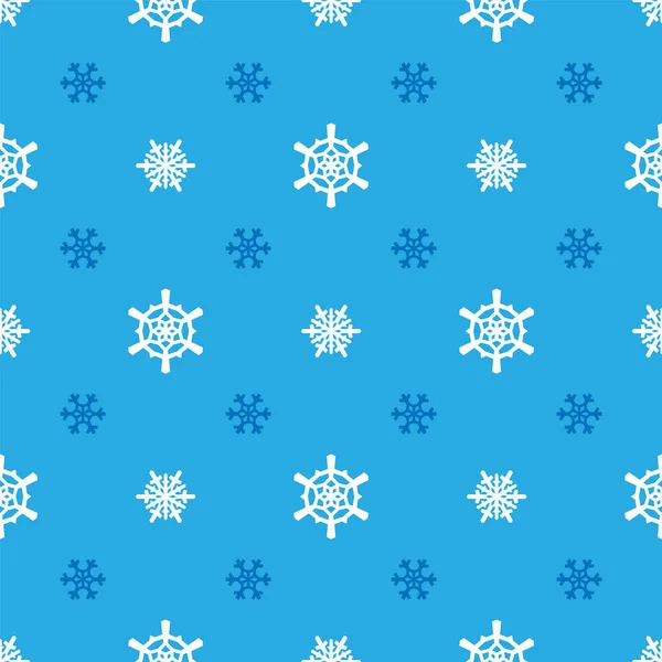 Weihnachten Schneeflocken Nahtlose Muster Mit Geometrischen Gefliesten Gitter Und Schönen — Stockvektor