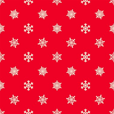 Noel kar taneleri, geometrik döşemeli, pürüzsüz desenler ve kış tatili ambalajları için güzel kar süsleri.