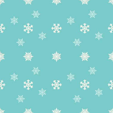 Noel kar taneleri, geometrik döşemeli, pürüzsüz desenler ve kış tatili ambalajları için güzel kar süsleri.