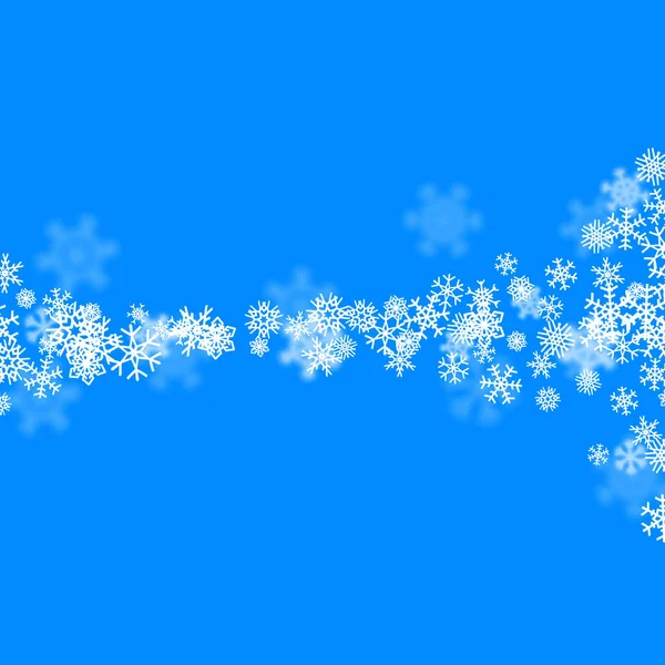 Navidad Nieve Fondo Estacional Con Copos Nieve Dispersos Cayendo Invierno — Vector de stock