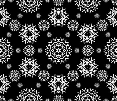 Kış tatillerinde kar desenli güzel kar desenli Noel süsleri için pürüzsüz desen