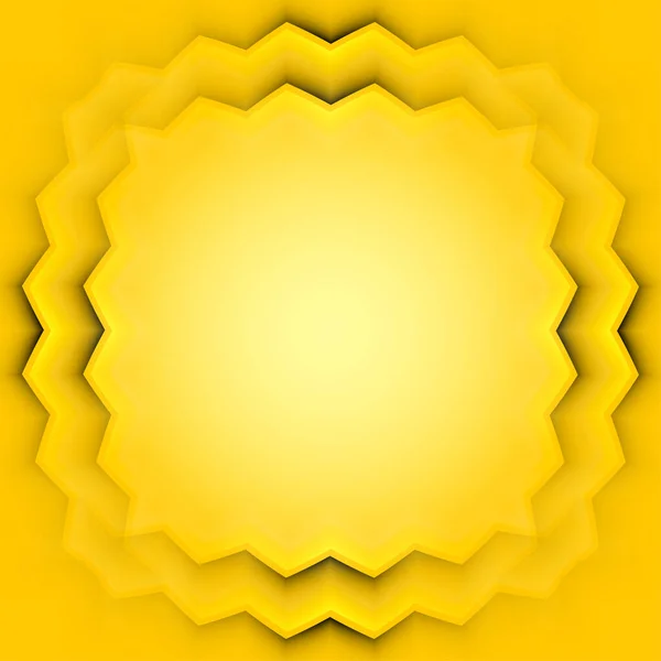 Marco Vectorial Abstracto Con Capas Sombreadas Amarillas — Vector de stock