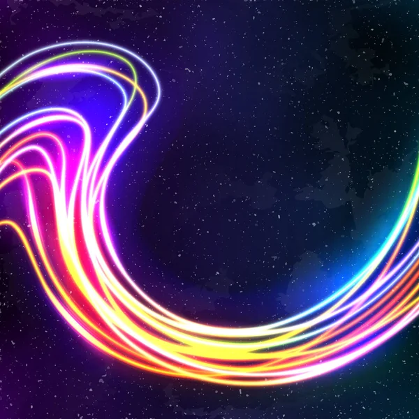 Latar Neon New Retro Wave Background Dengan Gaya Vhs Berdebu - Stok Vektor