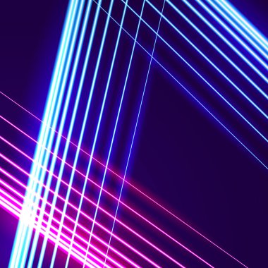 80 'lerin stili ve krom harfli parlak neon çizgileri arkaplan