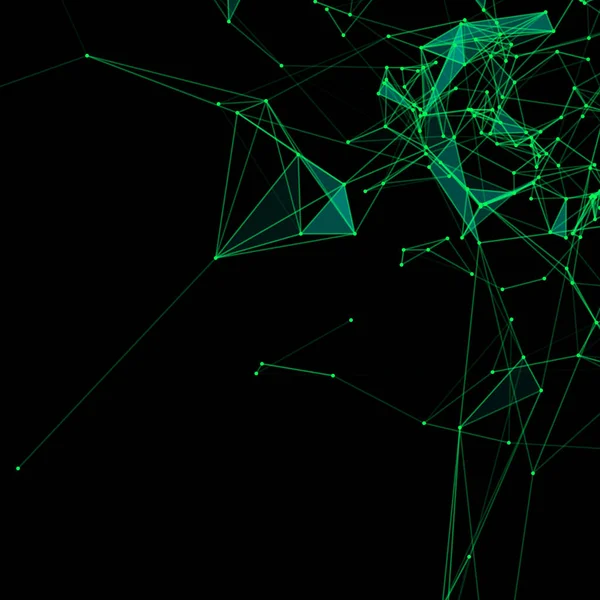 Fond Abstrait Avec Grille Pointillée Cellules Triangulaires — Image vectorielle