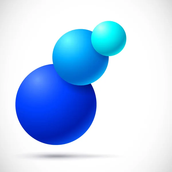 信息图形与一组五彩缤纷的飞行球 — 图库矢量图片