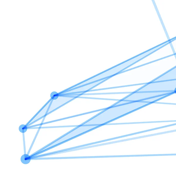 点線グリッドと三角形のセルを持つ抽象的な背景 — ストックベクタ