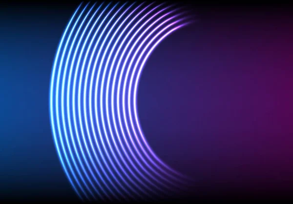 乙烯槽作为霓虹灯线条背景 Dj混合盖层80年代蒸汽波型 — 图库矢量图片