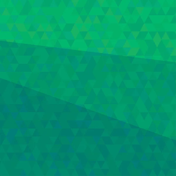 影のレイヤーの抽象的な背景が緑三角 — ストックベクタ