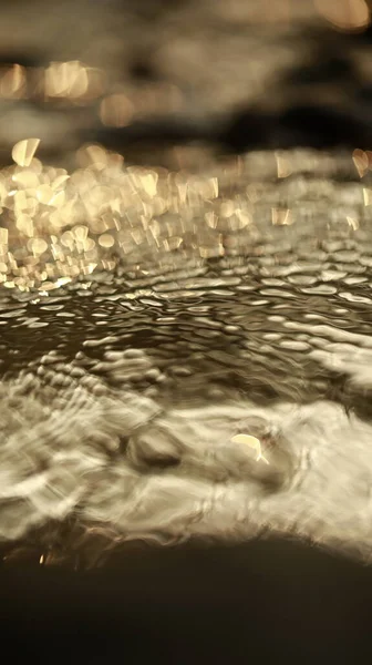 Streszczenie Zbliżenie Tekstury Strumienia Wody — Zdjęcie stockowe