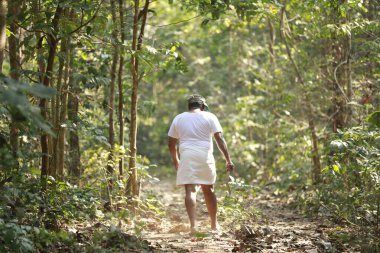 Hindistan Köylüleri 25 Şubat 2022 Hyderabad Hindistan 'da İşten Dönüyor