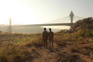 Hyderabad suç mahallinde görevli Hint Polisi 6 Mart 2022