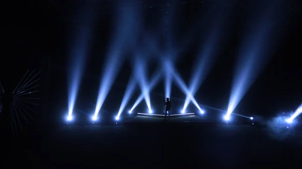 Laserlichten Het Podium — Stockfoto