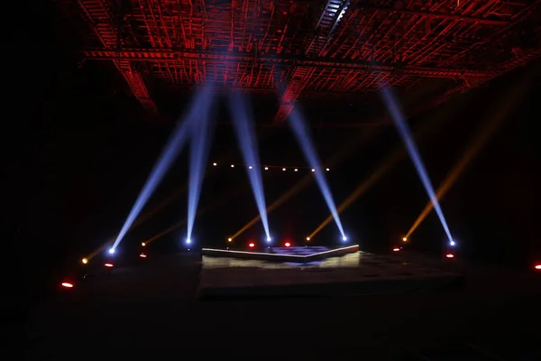 Luci Laser Sul Palco — Foto Stock