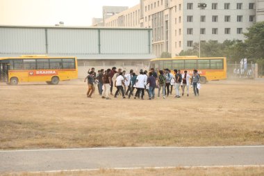 Kolaj Kampüsündeki Tıp Öğrencileri 6 Mart 2022 Hyderabad Hindistan