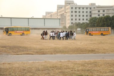 Kolaj Kampüsündeki Tıp Öğrencileri 6 Mart 2022 Hyderabad Hindistan