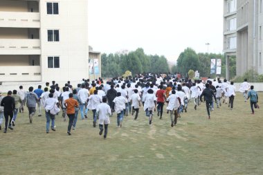 Kolaj Kampüsündeki Tıp Öğrencileri 6 Mart 2022 Hyderabad Hindistan