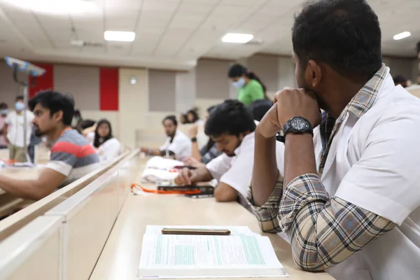 Medizinstudenten Hörsaal März 2022 Hyderabad Indien — Stockfoto