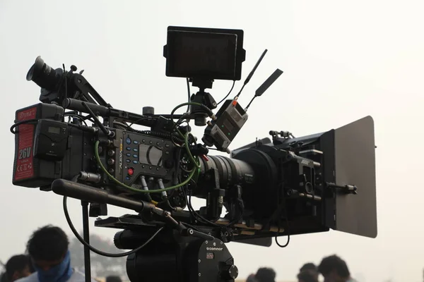 Film Crew Work Collage Hyderabad India 2022 Március — Stock Fotó