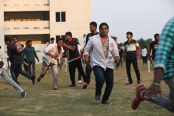 Clashes Indian Collage Students Hyderabad India 6Th March 2022 — Stock Photo, Image