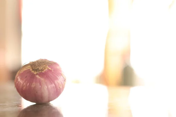 Vegetabilisk Lök Bordet — Stockfoto