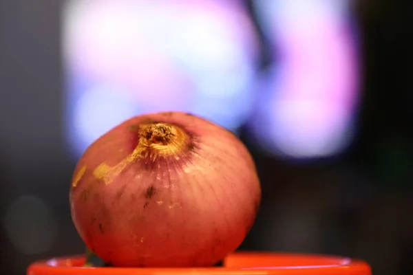 Cipolla Vegetale Sul Tavolo — Foto Stock