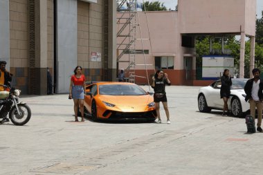 Seksi Kadın Modeller 5 Mart 2022 Hyderabad Hindistan yolunda