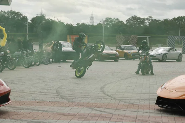 Moto Riders Parade Show Mars 2022 Hyderabad Inde — Photo