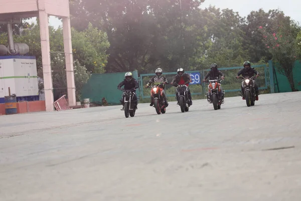 Motor Bike Riders Parade Show Marzo 2022 Hyderabad India — Foto Stock