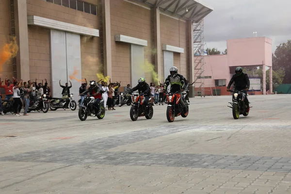 Motor Bike Riders Parade Show 2022 Március — Stock Fotó
