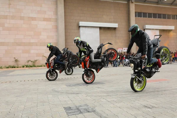 Motorbike Riders Parade Show März 2022 Hyderabad Indien — Stockfoto