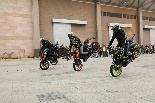 Motor Bike Riders Parade Show 6Th March 2022 Hyderabad India — Stock Photo, Image