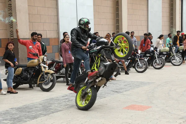 Motor Bike Riders Parade Show 6Th March 2022 Hyderabad India — Stock Photo, Image