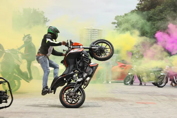 Motor Bike Riders Parade Show Marzo 2022 Hyderabad India — Foto Stock