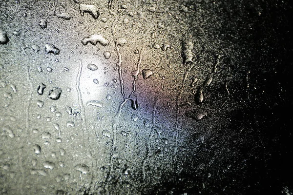 Rain Drops Glass — Stock Photo, Image