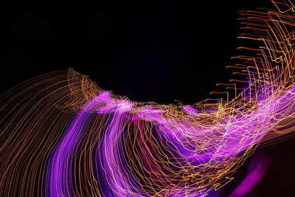 Abstract slow shutter lights Background