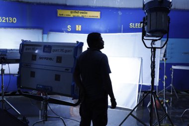 Film Ekibi silueti iş başında