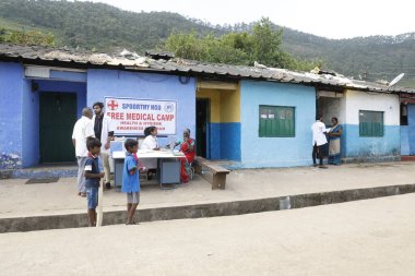 6 Mart 2022 Hyderabad Hindistan Kırsal Bölgesinde Ücretsiz Tıp Kampı