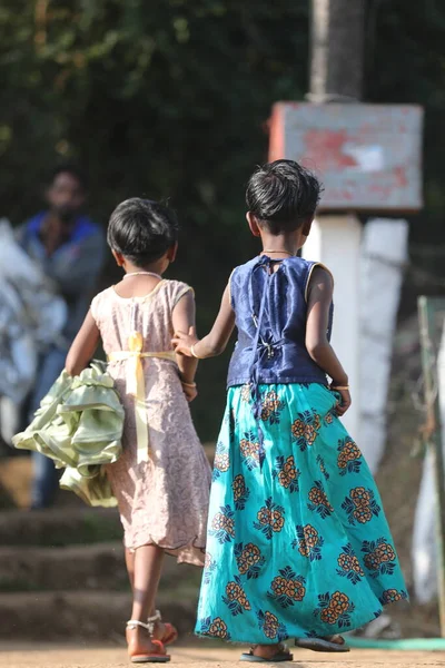 Çocuklar Hyderabad Hindistan Izliyor Mart 2022 — Stok fotoğraf