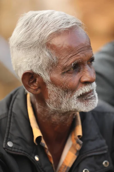 Oude Man Hyderabad India Maart 2022 — Stockfoto