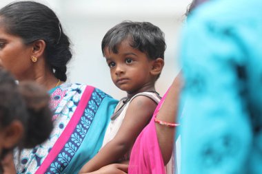 Hindistan 'ın Zavallı Annesi ve çocuğu Hyderabad 5 Mart 2022